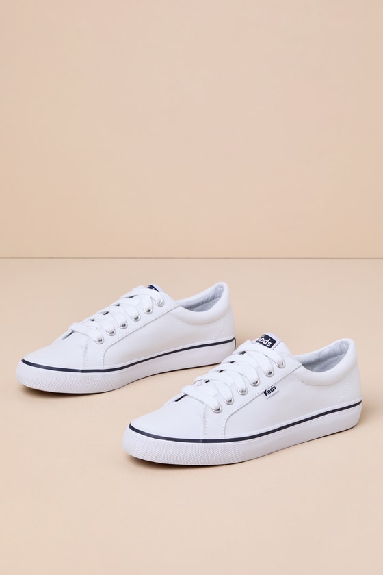 JUMP KICK CANVAS LACE UP/KW-JKICK2A 111 CANVAS: WHITE/NAVY 1
