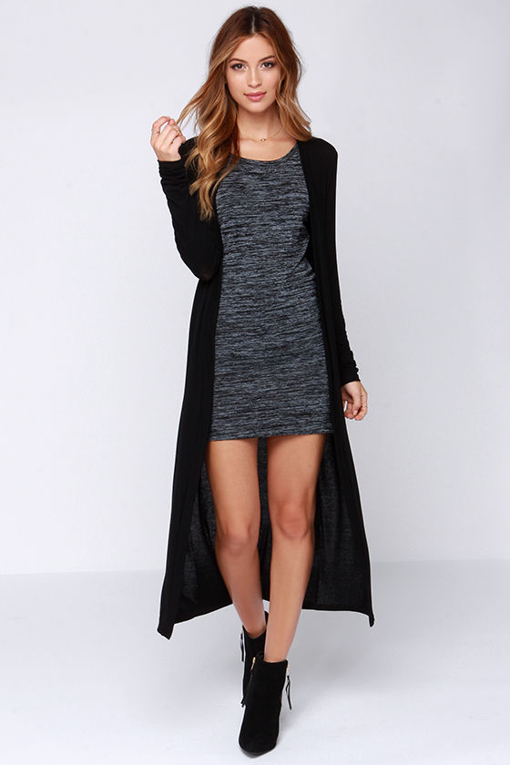 maxi black sweater