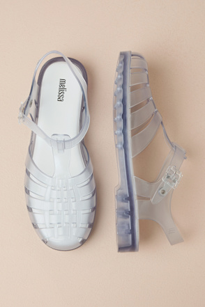 Possession Clear Jelly Strappy Buckle Sandals