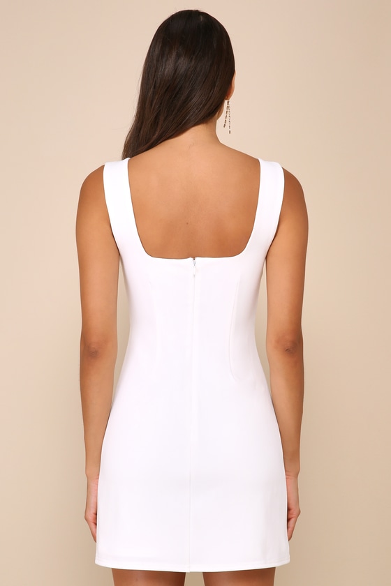 Flawless Confidence White Cutout Bodycon Mini Dress 2