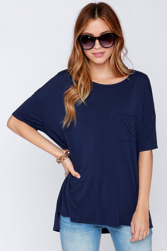 navy blue tee shirt dress