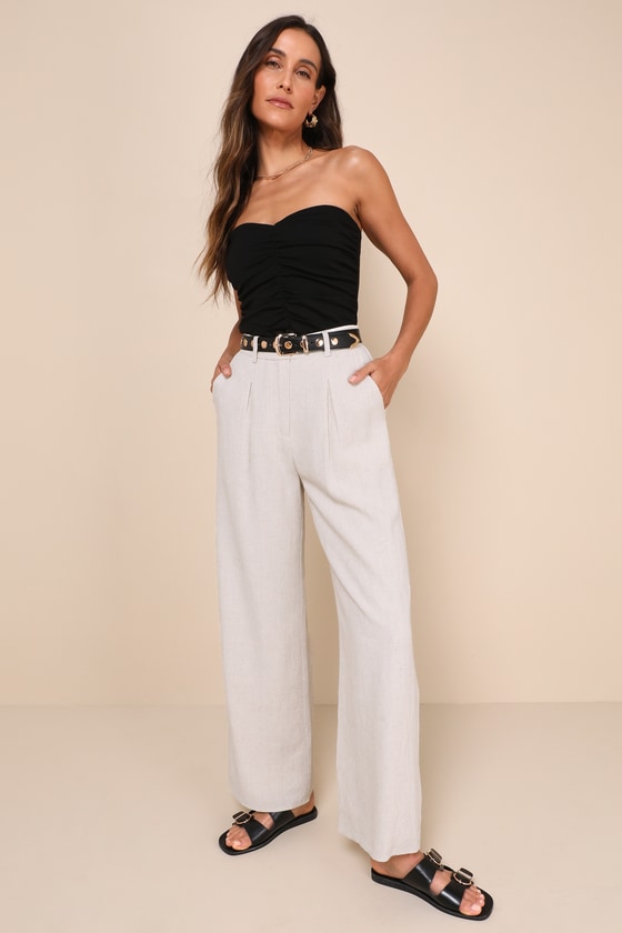 Lulus Immense Perfection Black Ruched Strapless Top In Black