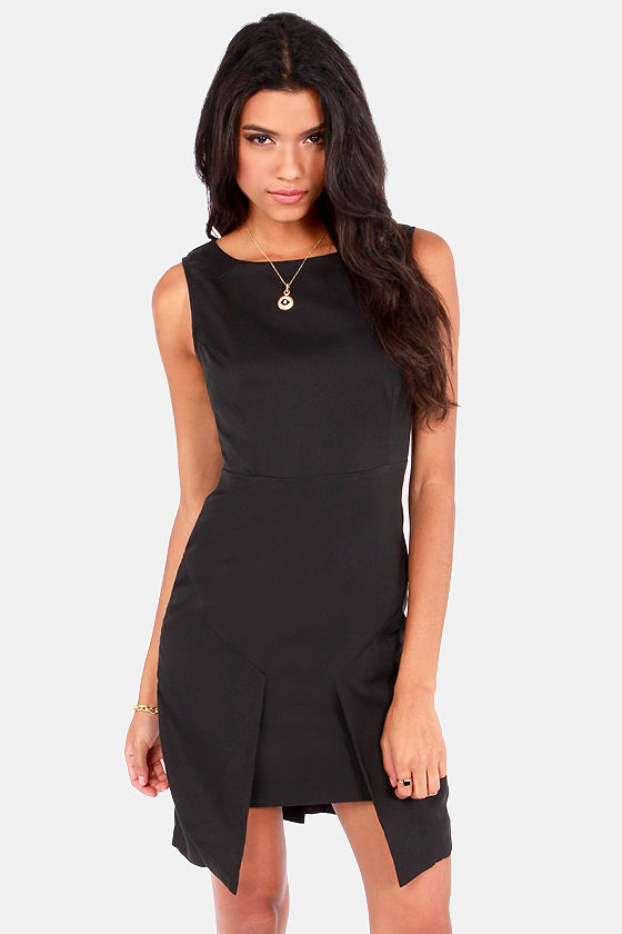 Out Fold Black Dress - $57 : Fashion at Lulus.com