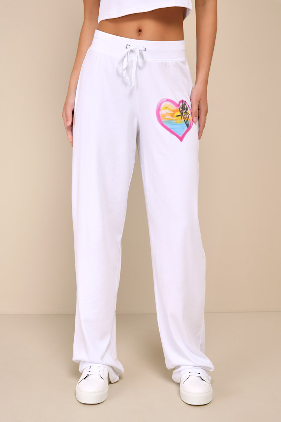 Boardwalk Harley White Logo Sweatpants 4