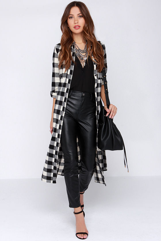 Maxi Shirt - Oversized Top - Plaid Shirt - Maxi Top - $49.00 - Lulus