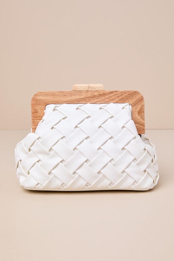 Matilda White Woven Crossbody Bag 3