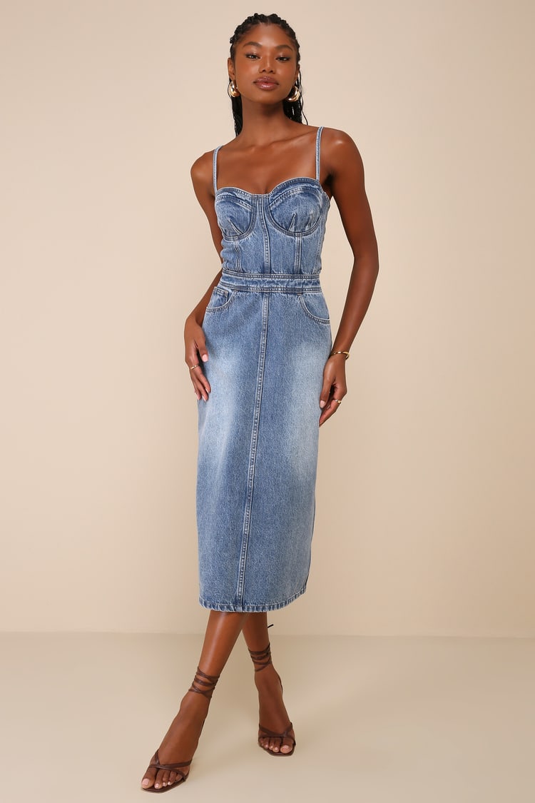 blue dress for baby girl Denim Bodycon Dress Halter Neck Mini