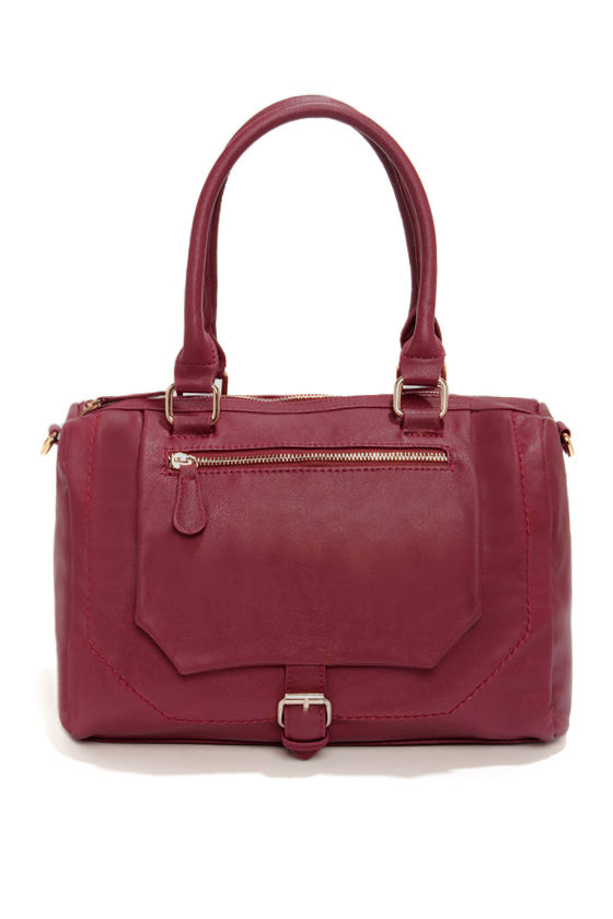 Cute Burgundy Handbag - Vegan Purse - Vegan Handbag - $47.00