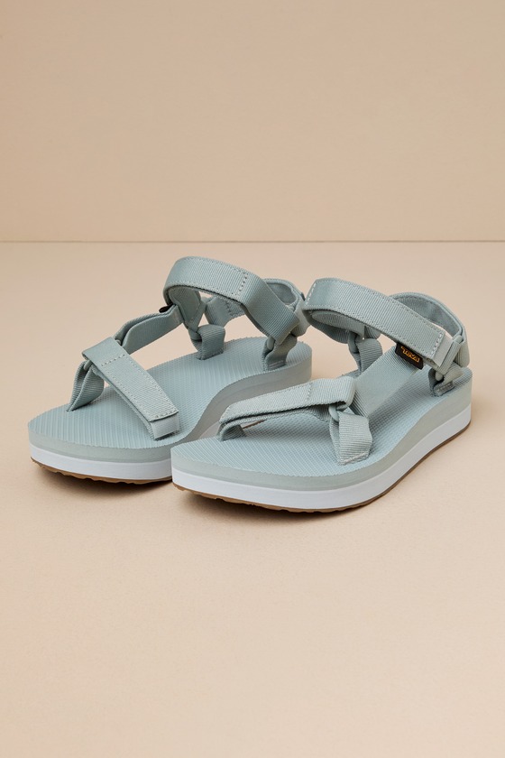 Shop Teva Midform Universal Pearl Blue Sandals