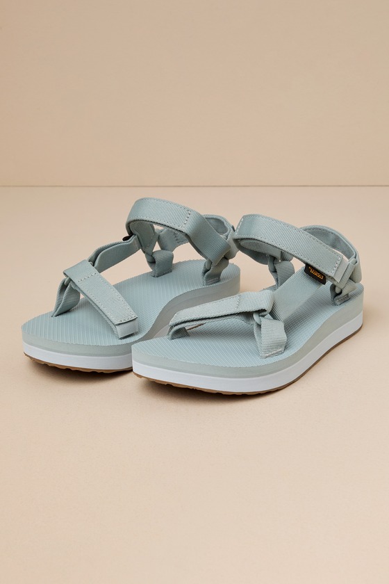 Teva Midform Universal - Grey Blue Sandals - Flatform Sandals - Lulus
