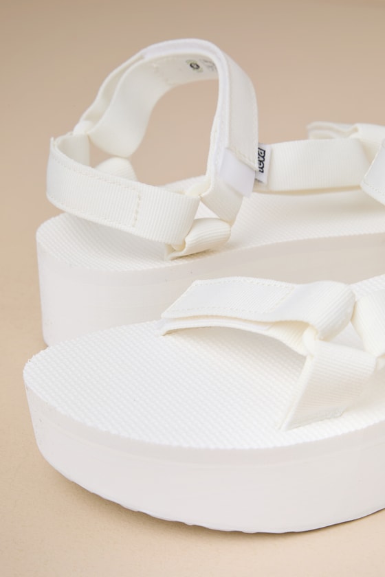 Shop Teva Flatform Universal Bright White Sandals