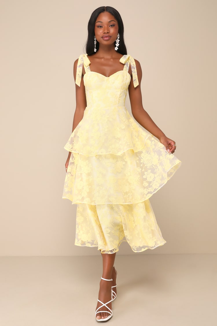 chinese dress ladies Lemon Eyelet Twist Front Sleeveless Mini Dress main image 1
