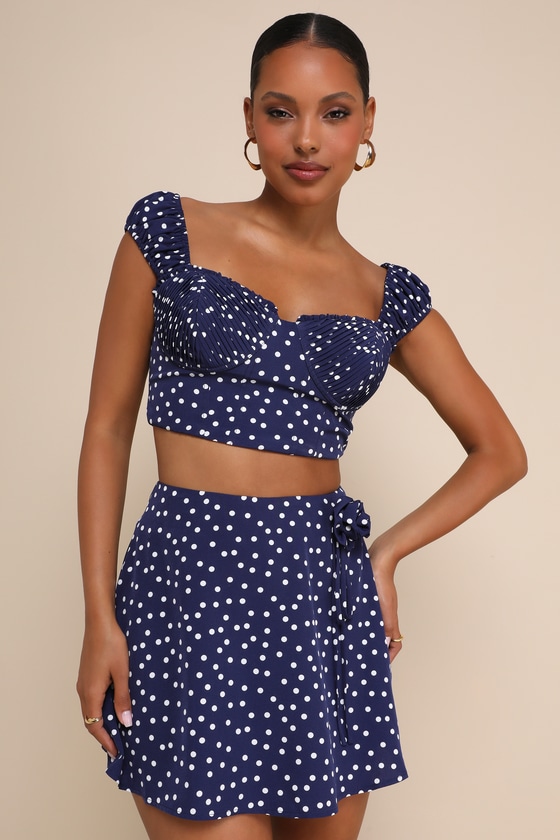 sheller Lady dot skort（Skort with decorative belt loops