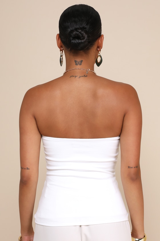 Shop Lulus Immense Perfection Ivory Ruched Strapless Top