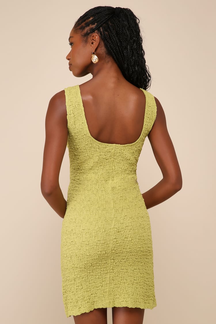 Green Crinkle Dress - Bodycon Taupe Dress - Sleeveless Dress - Lulus Green Crinkle Dress - Bodycon Taupe Dress - Sleeveless Dress - Lulus