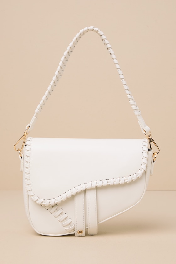 Sloane Ivory Saddle Bag 2