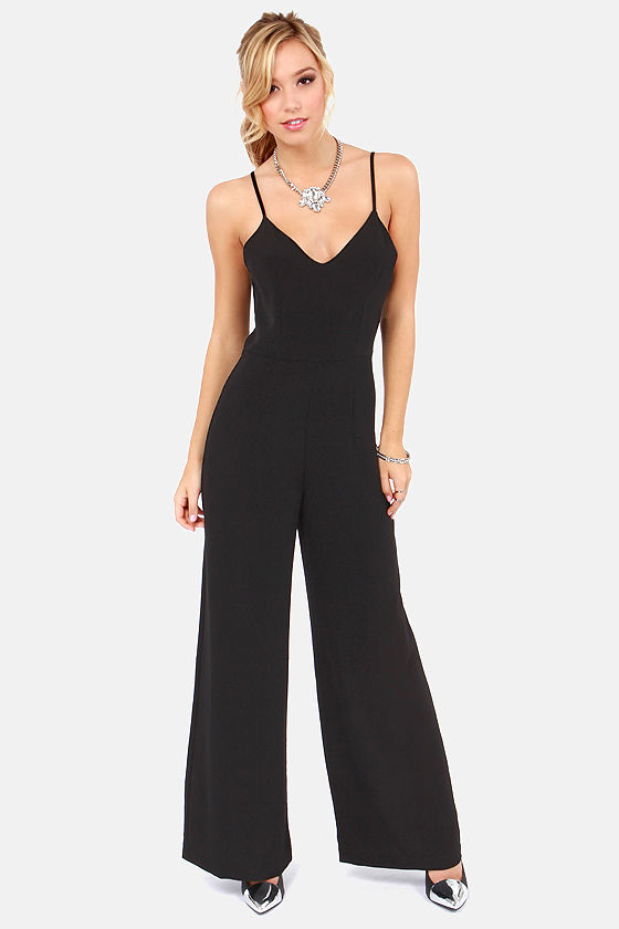 Sexy Black Jumpsuit - Backless Jumpsuit - $53.00 - Lulus
