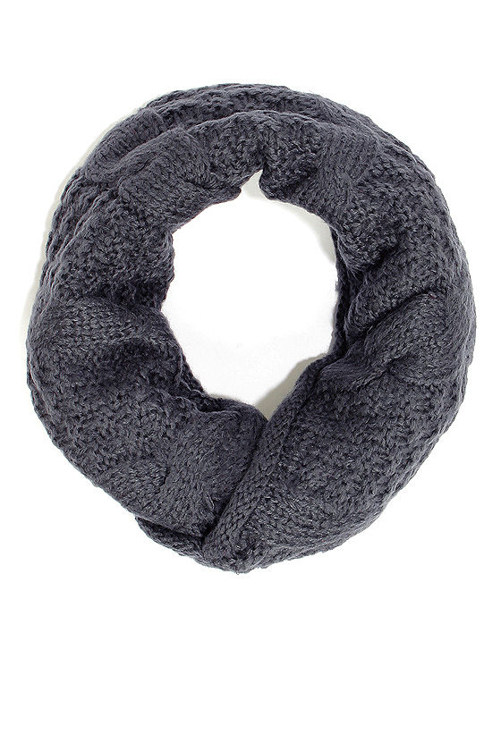 Call a Cable Grey Infinity Scarf