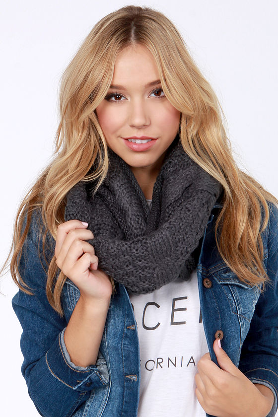 Call a Cable Grey Infinity Scarf