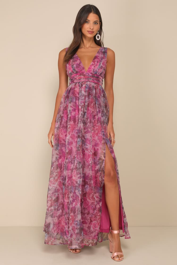 strapless open back dress Hydrangea Garden Dress XXL main image 0