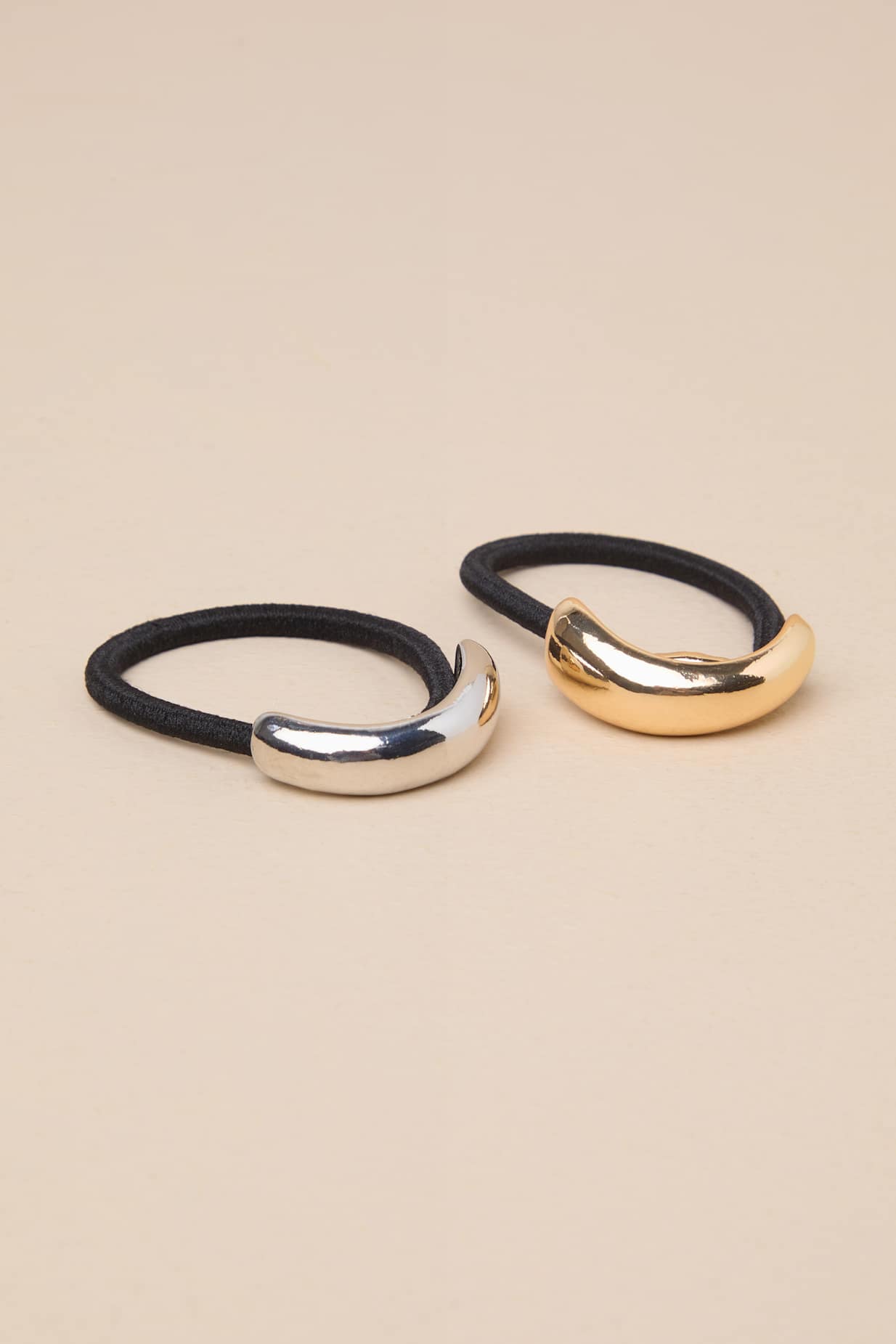 Effortless Essentials Gold and Silver Ponytail Holder Set