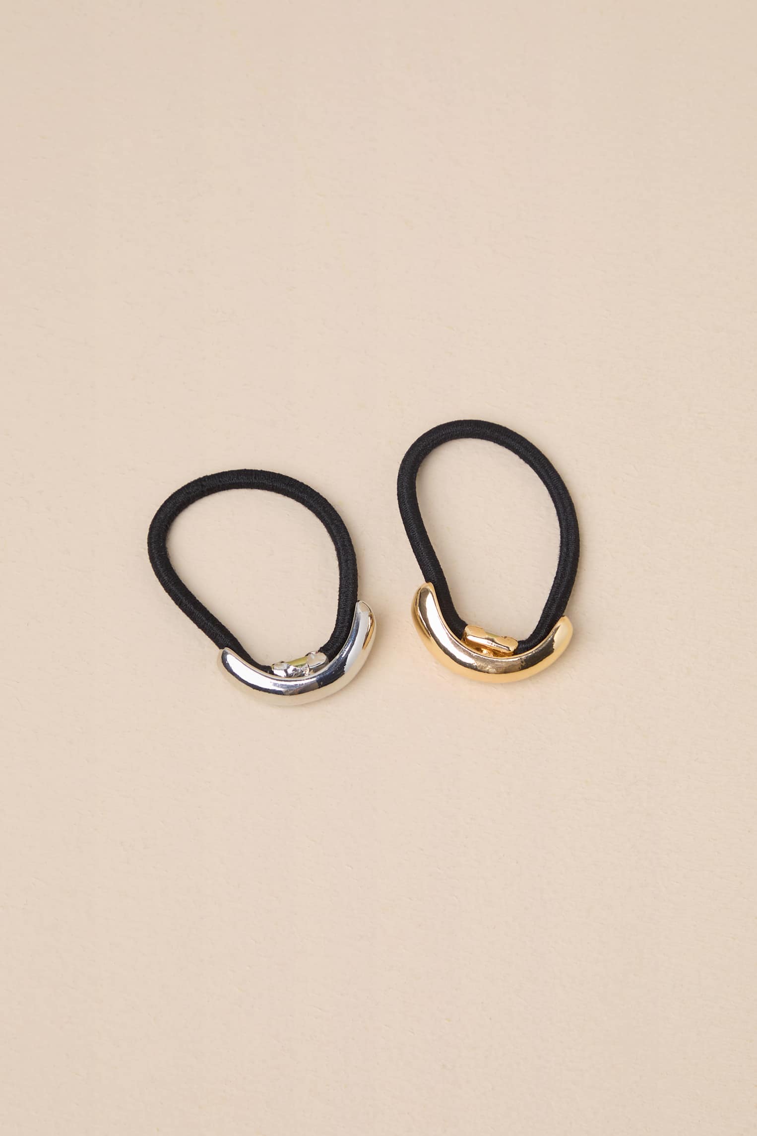 Effortless Essentials Gold and Silver Ponytail Holder Set
