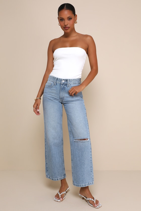 Flirtatious Decision Ivory Lace-Up Strapless Bodysuit 3