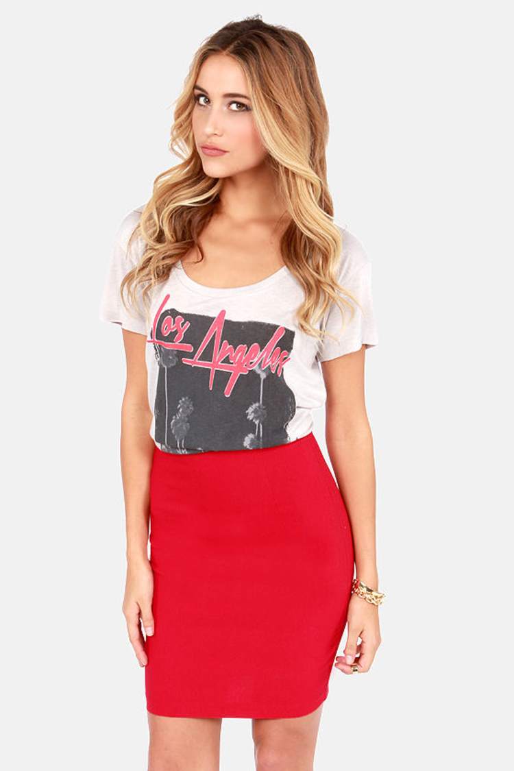 red pencil skirt dress Cora Pencil Skirt in Red 3X