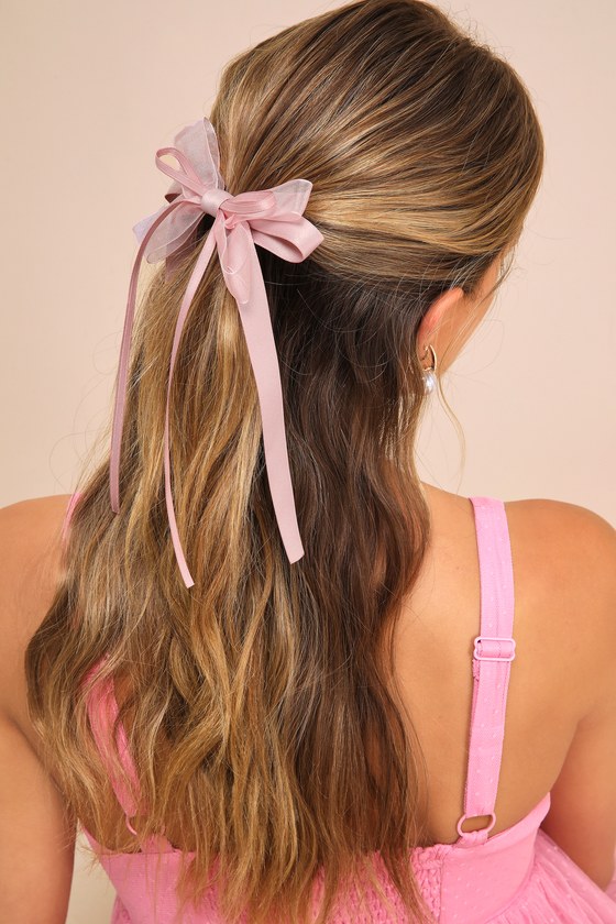 Black, Pink, White Hair Ribbons - Hair Bows - Hair Tie 3 Pack - Lulus