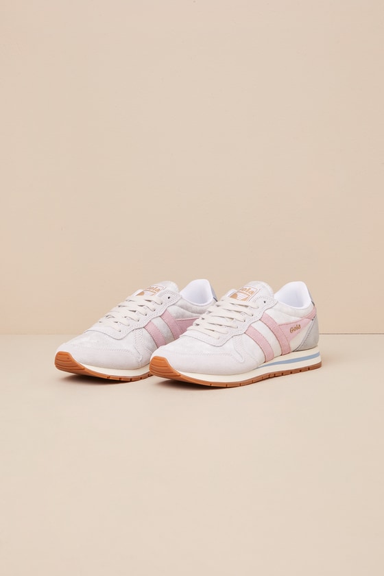 Daytona Blaze White Multi Color Block Suede Leather Sneakers 2