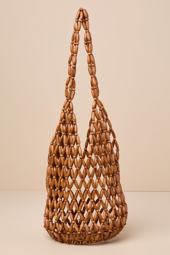 Boho Expression Brown Beaded Shoulder Bag 5