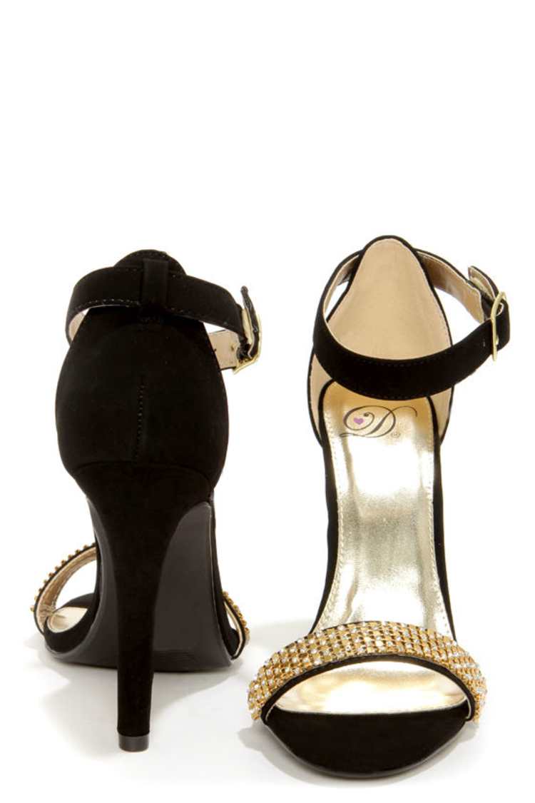Sexy Black Heels - Rhinestone Heels - Ankle Strap Heels - $27.00 - Lulus Sexy Black Heels - Rhinestone Heels - Ankle Strap Heels - $27.00 - Lulus