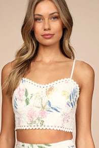 Sweet At Heart White Floral Embroidered Two-Piece Midi Dress 2