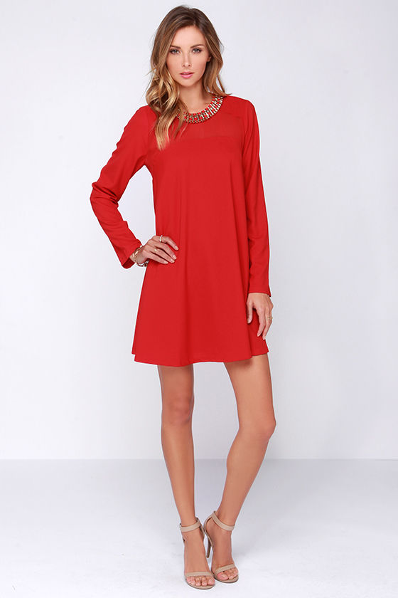 Long Sleeve Dress - $43.00 - Lulus