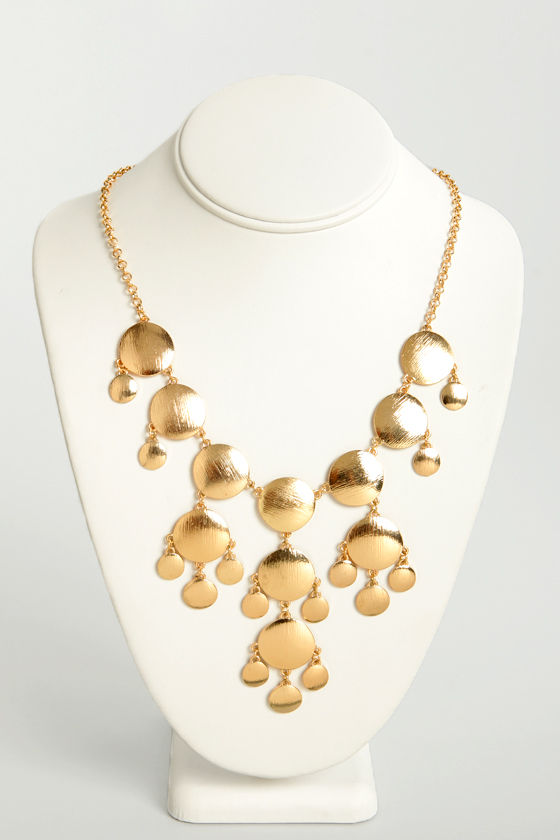 Seeing Spots Gold Statement Necklace 14 Fashion at