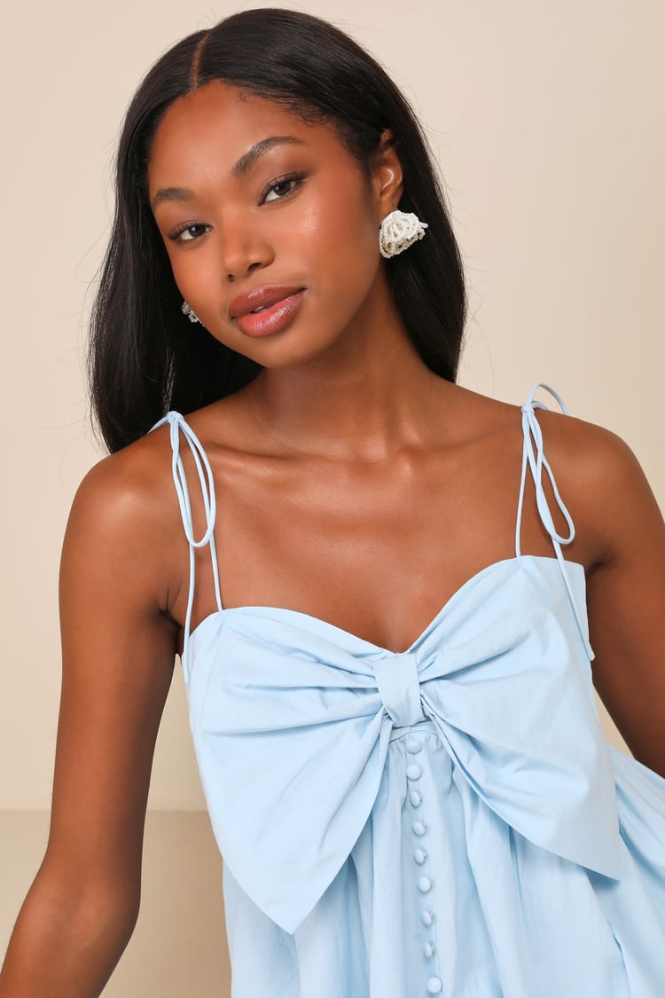 princess polly baby blue dress Short Floral-Applique Babydoll Hoco Dress main image 0