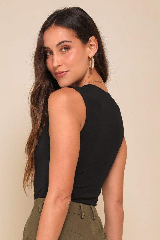 Black Bodysuit - Sleeveless Bodysuit - Compression Bodysuit - Lulus