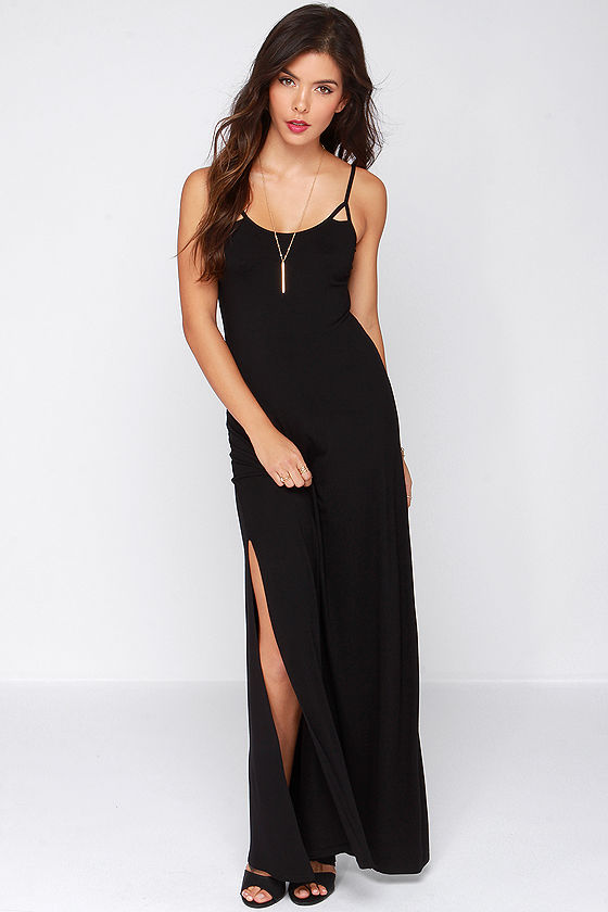 Billabong Small Glitch - Black Maxi Dress - Sleeveless Maxi Dress - $54 ...
