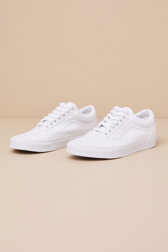 Old Skool True White Lace-Up Sneakers 3