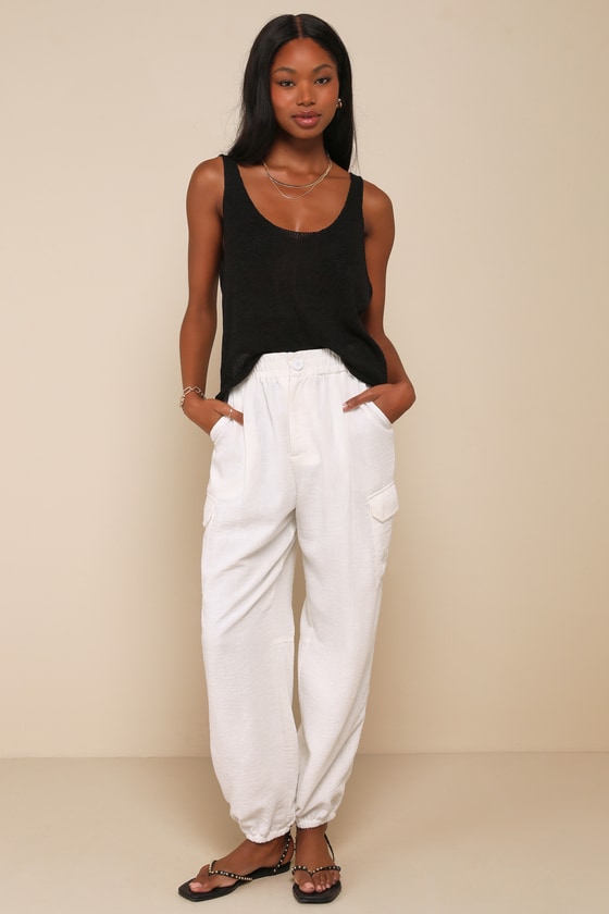 Refreshing Vibe Black Knit V-Neck Sweater Tank 2