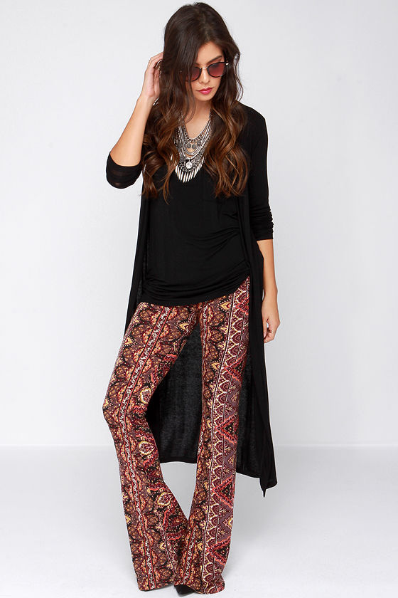 Billabong Gypsy Den - Print Pants - Belled Pants - Flare Pants - $56.00 ...