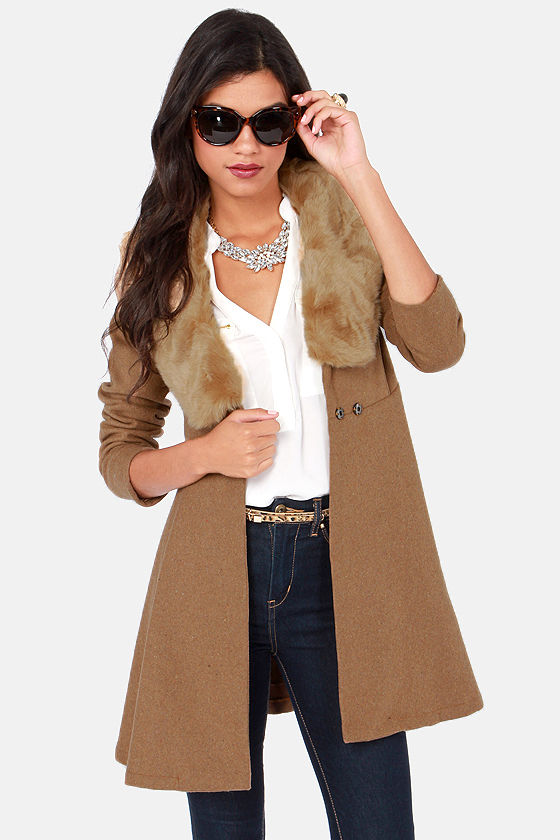 lulus camel coat
