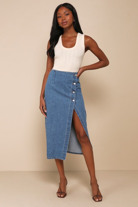 Lulus Conveniently Cute Cream Pointelle Knit Scoop Neck Tank Top In White