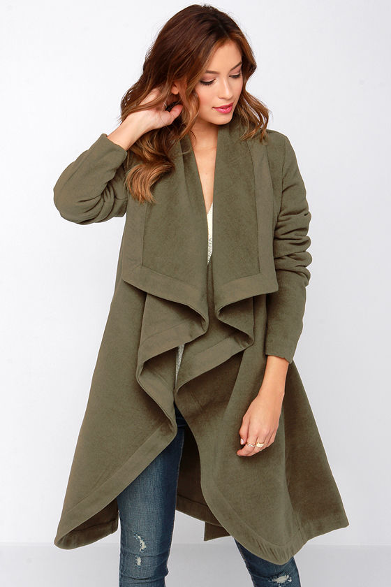olive coat pant