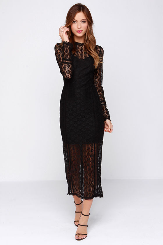 black dress laces