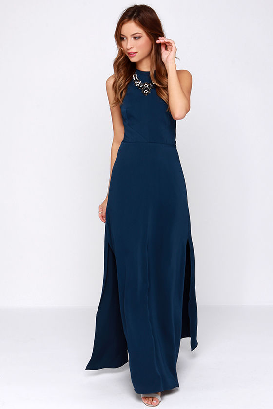 Keepsake Adore You - Navy Blue Dress - Maxi Dress - Gown - $172.00 - Lulus