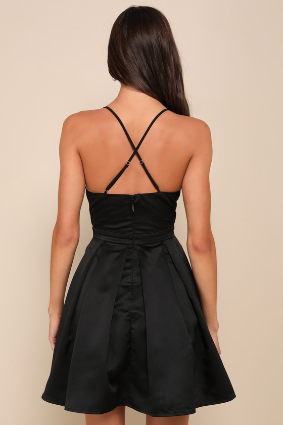 Be With You Black Skater Dress 6