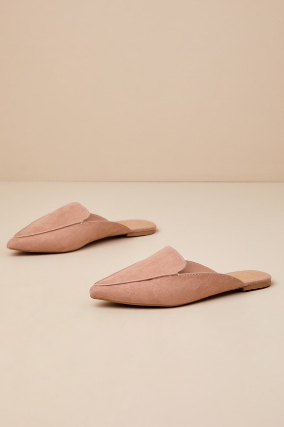 Joelle Camel Suede Loafer Slides 8