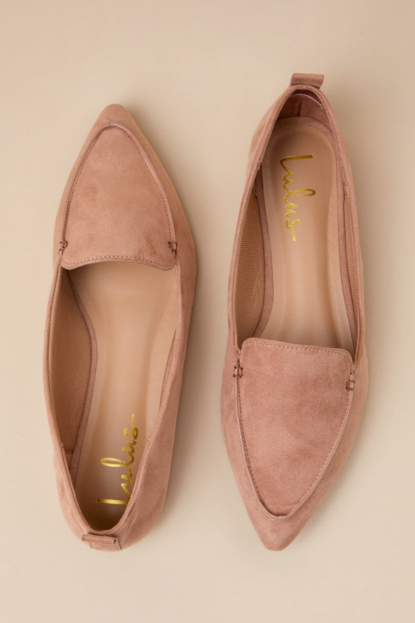 Leather Loafers Suede Pointed Loafers Pointed Camel Loafers Loafer
