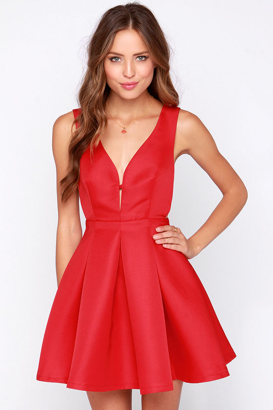 Red Dress - Cocktail Dress - Holiday Dress - $49.00 - Lulus